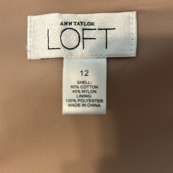 Ann Taylor Loft Halter Dress/ Tan with Black Lace/ Strap Option/ Size 12 - Picture 10 of 10